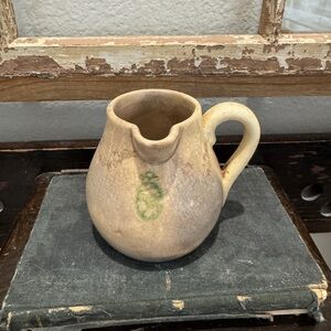 Antique Roseville Medallion Creamer Pitcher Vase Greek Roman